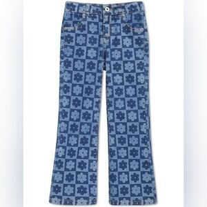 Brand New Seed Heritage Blue Floral Checkered Kids Jeans 3T Spring Summer Staple